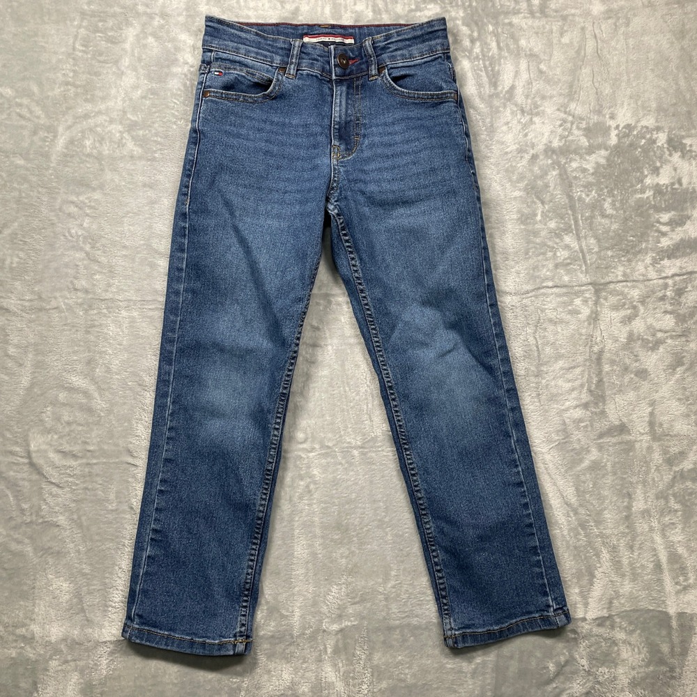 Tommy Hilfiger Boys Jeans Revolution Slim Fit Blue Size 8 Adjustable Waist